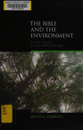 Cover for The Bible and the environment
