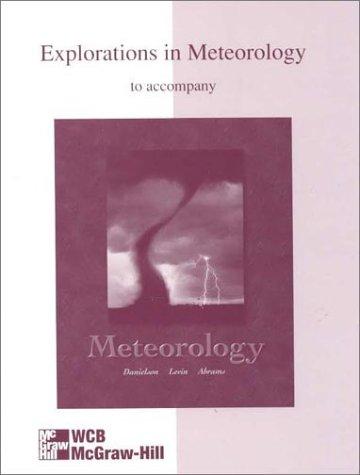 Cover for Explorations in Meteorology 1st Edition Workbook