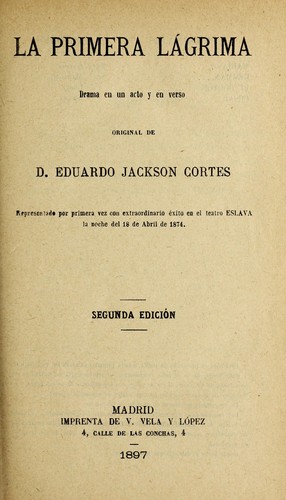 Cover for La primera lágrima