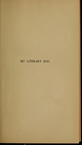 Cover for My literary zoo