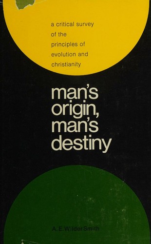 Cover for Man's origin, man's destiny