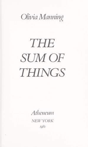 Cover for The sum of things