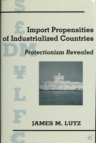 Cover for Import Propensities of Industrialized Countries