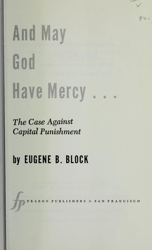 Cover for And may God have mercy