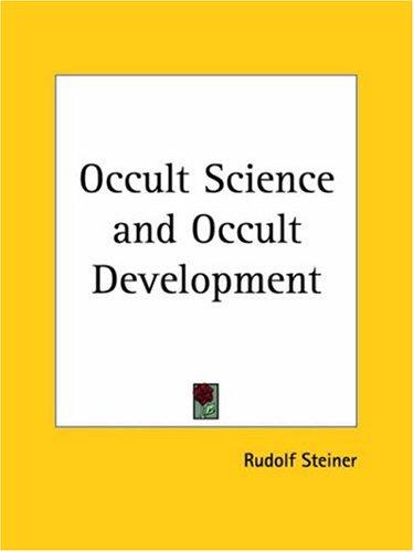 Cover for Occult Science and Occult Development