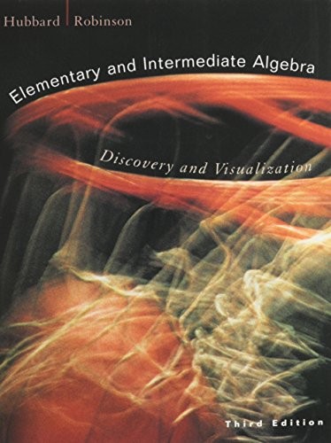 Cover for Elementary And Intermediate Algebra Discovery And Visualization, Third Edition And H M Cubed And Smarthinking