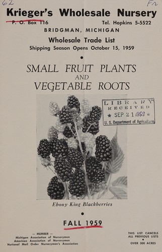 Cover for Wholesale trade list