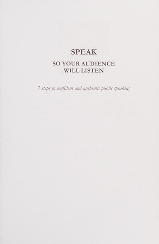 Cover for Speak