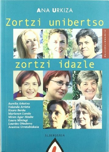 Cover for Zortzi unibertso, zortzi idazle
