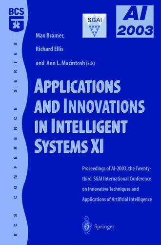 Cover for Applications and Innovations in Intelligent Systems XI