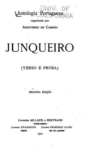 Cover for Junqueiro