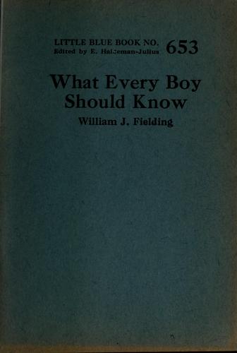 Cover for What every boy should know
