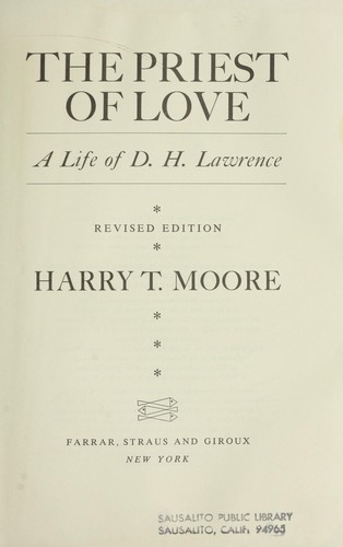 Cover for The priest of love; a life of D.H. Lawrence