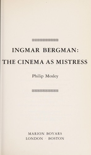 Cover for Ingmar Bergman