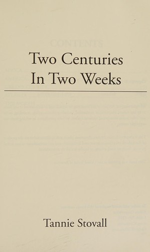 Cover for Two Centuries in Two Weeks