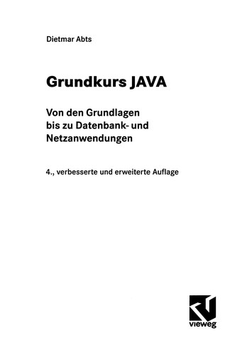 Cover for Grundkurs JAVA
