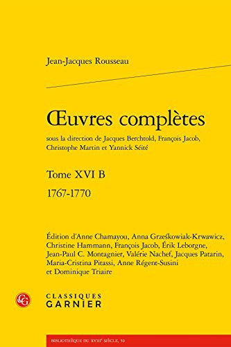 Cover for Oeuvres Completes : Tome XVI B