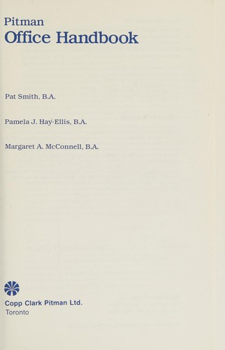 Cover for Pitman Office Handbook