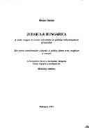 Cover for Judaica & Hungarica