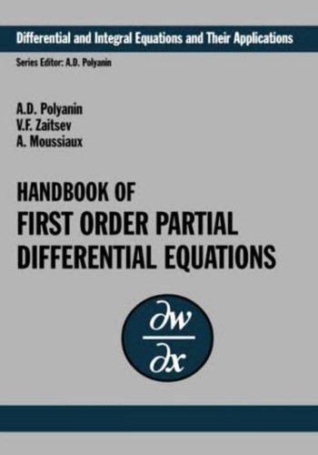 Cover for Handbook of first order partial differential equations