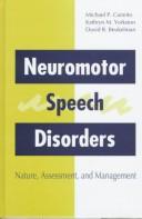 Cover for Neuromotor Speech Disorders