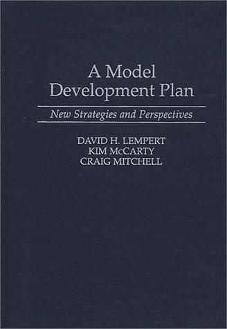 Cover for A model development plan