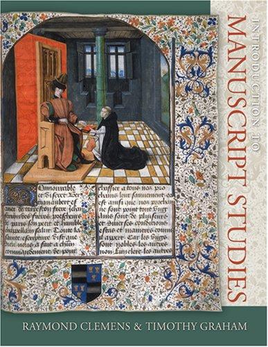 Cover for Introduction to Manuscript Studies