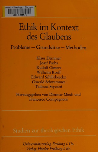 Cover for Ethik im Kontext des Glaubens