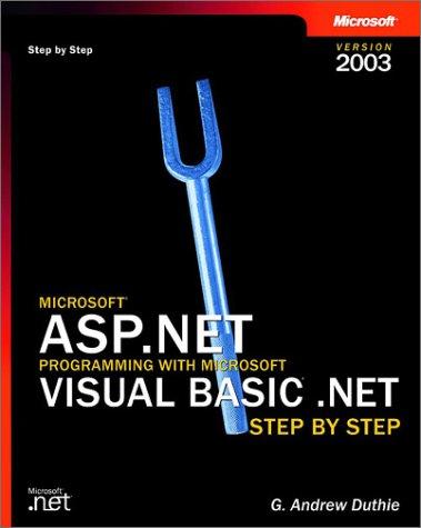 Cover for Microsoft ASP.NET Programming with Microsoft Visual Basic .NET Version 2003 Step By Step