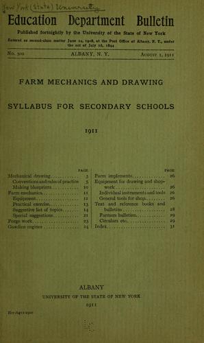 Cover for Farm mechanics and drawing.