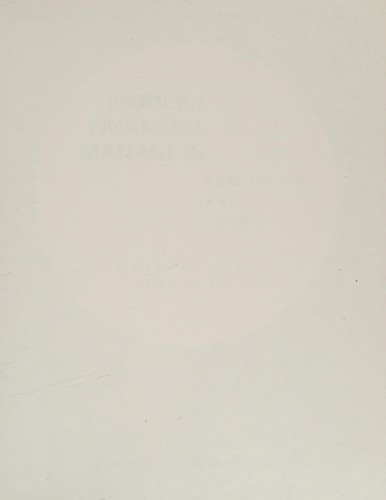 Cover for Modern Financial Managing