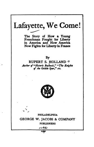 Cover for Lafayette, we come!
