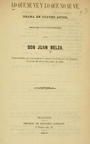 Cover for Lo que se vé y lo que no se vé