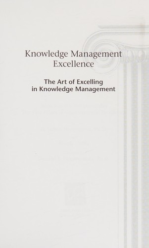 Cover for Knowledge Management Excellence