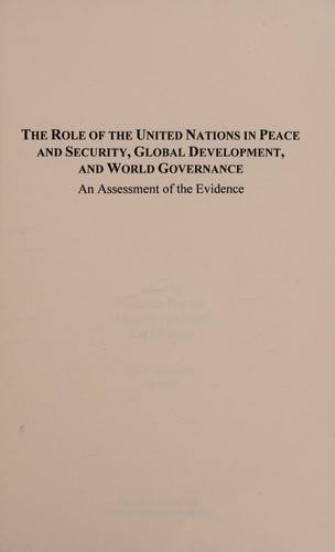 Cover for The ROLE OF THE UNITED NATIONS IN PEACE AND SECURITY, GLOBAL DEVELOPMENT AND WORLD GOVERANCE