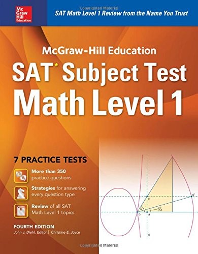 Cover for McGraw-Hill Education SAT Subject Test Math Level 1 4th Ed.