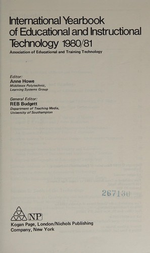 Cover for International yearbook of educational and instructional technology