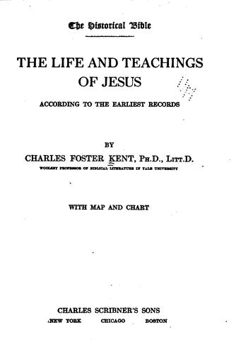 Cover for The life and teachings of Jesus