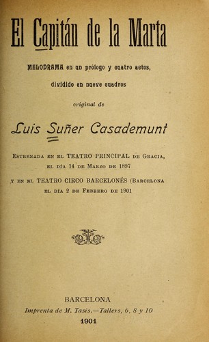 Cover for El capita n de la Marta