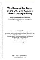 Cover for The Competitive status of the U.S. civil aviation manufacturing industry