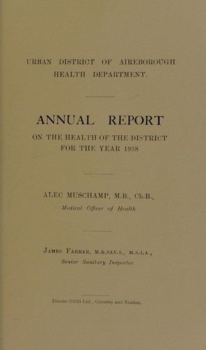 Cover for [Report 1938]