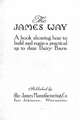 Cover for The James way