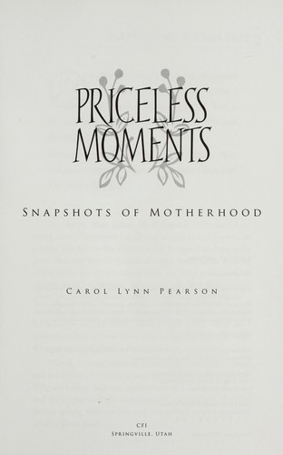 Cover for Priceless moments