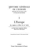 Cover for Histoire générale de l'Europe
