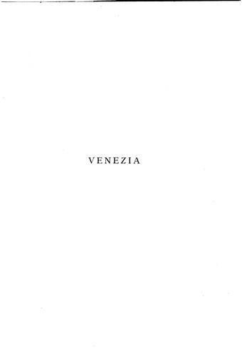 Cover for Venezia
