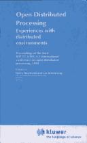 Cover for Open Distributed Processing (IFIP International Federation for Information Processing)