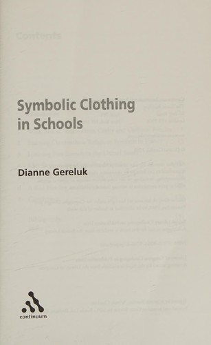 Cover for Symbolic clothing in schools