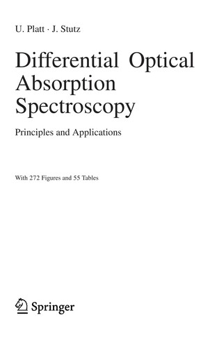 Cover for Differential optical absorption spectroscopy