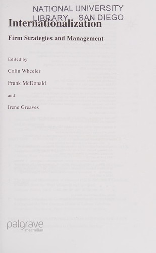 Cover for Internationalization