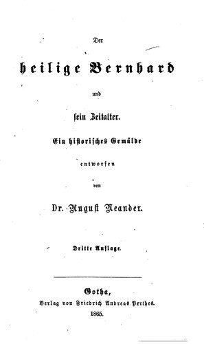Cover for Der heilige Bernhard und sein Zeitalter: Ein historisches Gemälde entworfen
